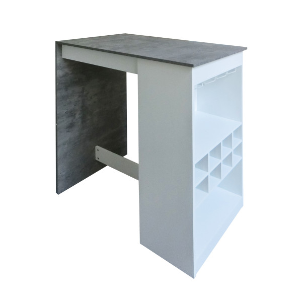 HTI-Living Lisa Beton Weiß Küchenbar