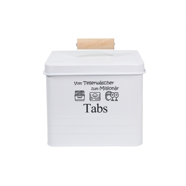 Geschirrspültabs-Dose Sieglinde Weiß