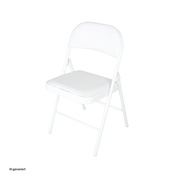 Klappstuhl Wedigo PVC Weiß Einzelstuhl