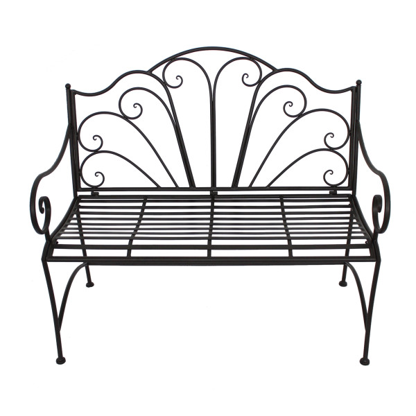 Gartenbank Celia_01 Schwarz Metall