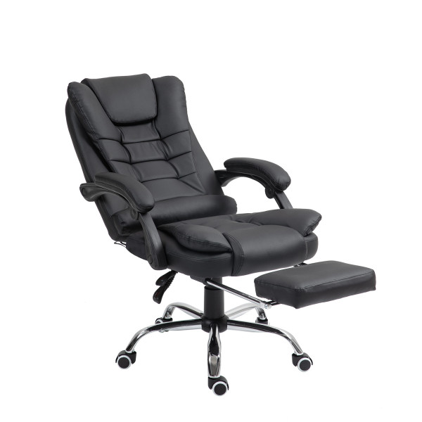 HTI-Living und Massagefunktion Bürostuhl mit Fußstütze