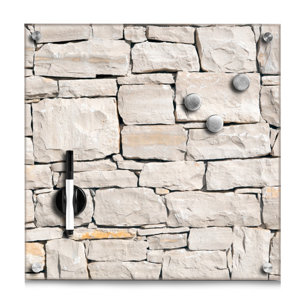 Memoboard "Stone", Glas
