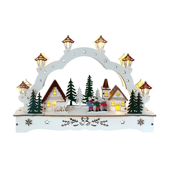 Lichterbogen Kinder und Reh