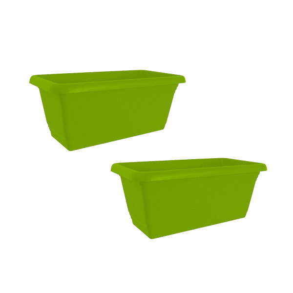 Blumenkasten mit Wasserspeicher 40 cm 2er Set