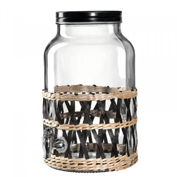 Leonardo GARDA Getränkespender 5,6 Liter mit Geflecht