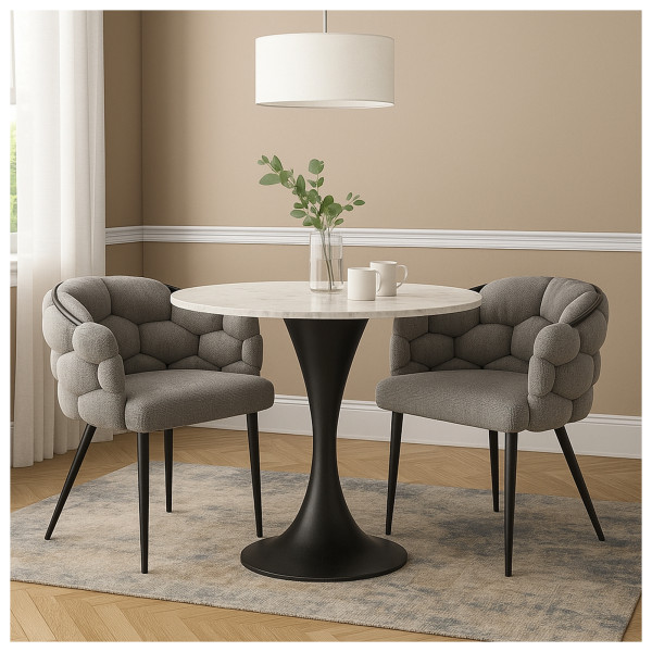 HTI-Living Alsen Schwarz Grau Stuhl