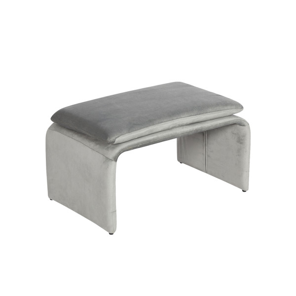 HTI-Living Vance Grau Polsterhocker B/H/T 61 x 34,5 x 40 cm