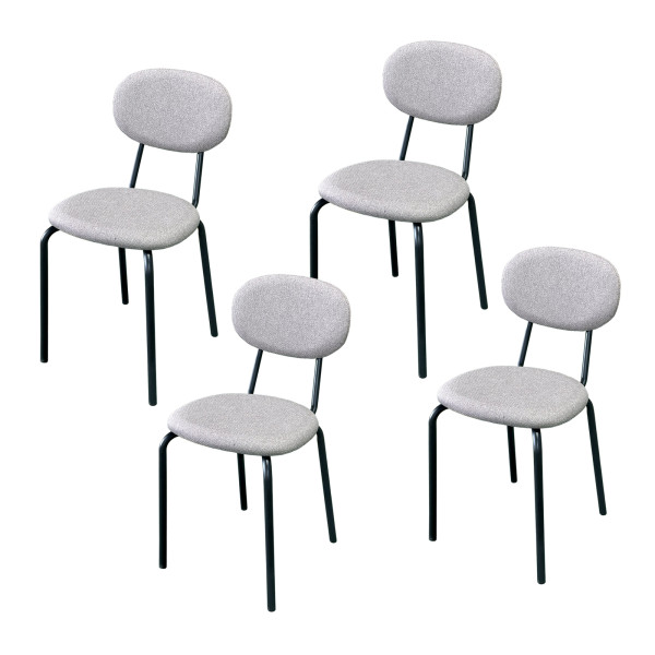 HTI-Living Anella Cappucchino 4er-Set Stuhl