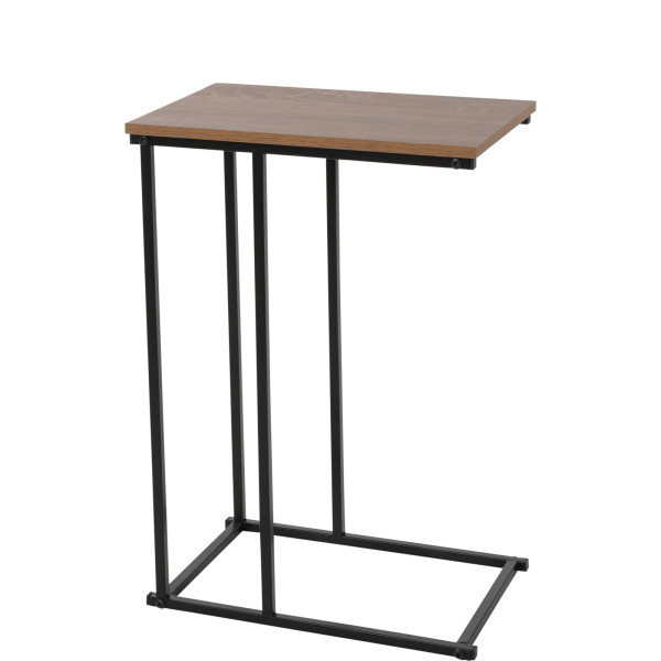 BEISTELLTISCH METALL+MDF NATUR