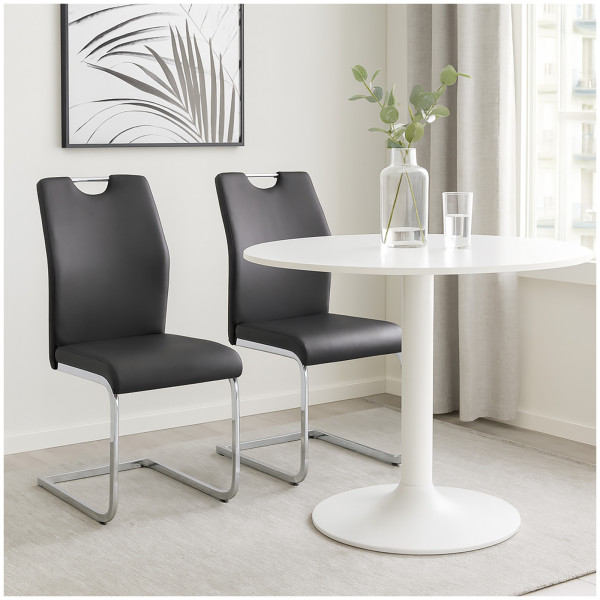 HTI-Living Nelly Esszimmerstuhl 2er Set Schwarz