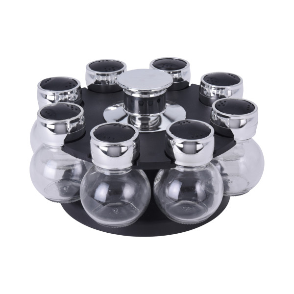 GEWÜRZKARUSSELL 8 TEILIG GRÖSSE GLAS DIA 6XH8,5