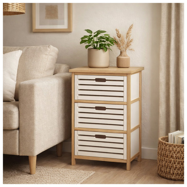 Kommode2 Melia weiße Streifen