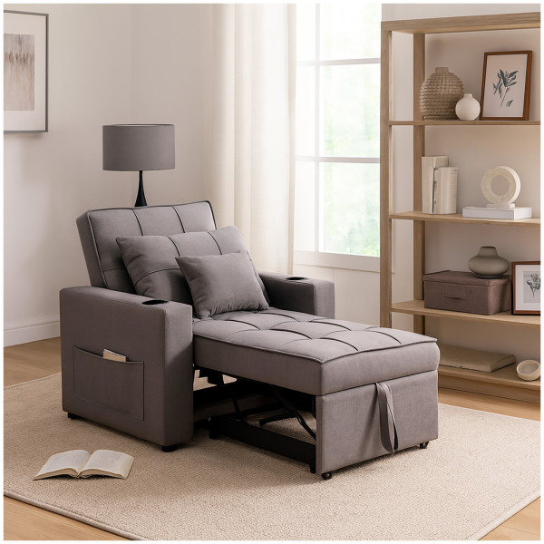 HTI-Living Maritta Dunkelgrau Relaxsessel