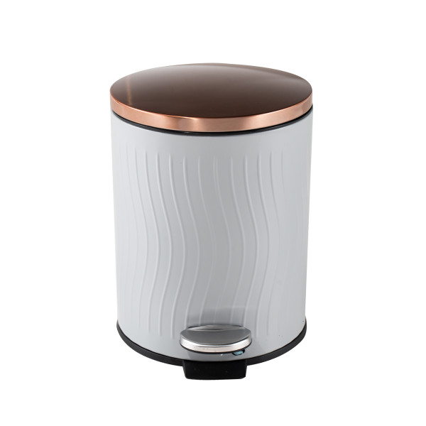 Treteimer Jannik 12L Grau/Kupfer